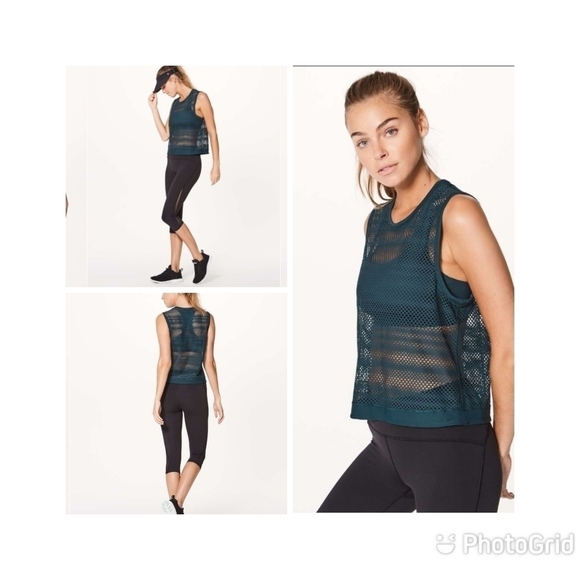 Lululemon Sweat Your Heart Out Tank In Submarine - Picture 1 of 7
